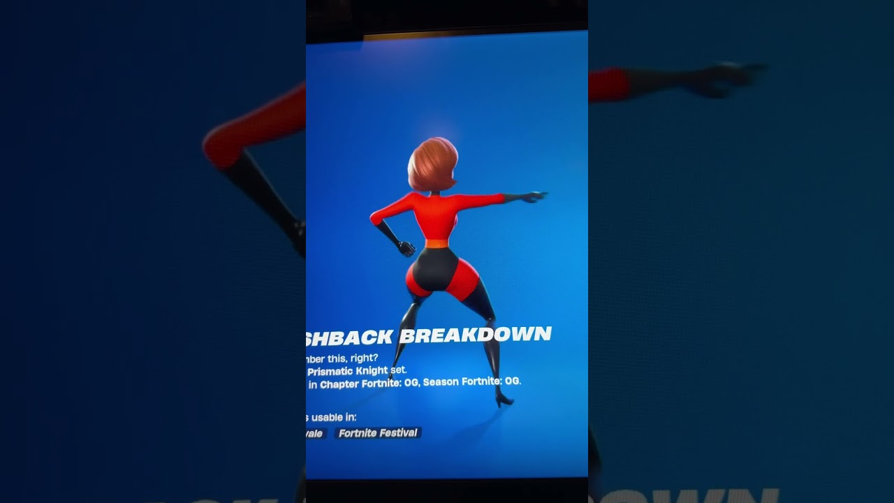Mrs Incredible in Fortnite!! #theincredibles #fortnite #fortniteskin #pixar #disney #mrsincredible