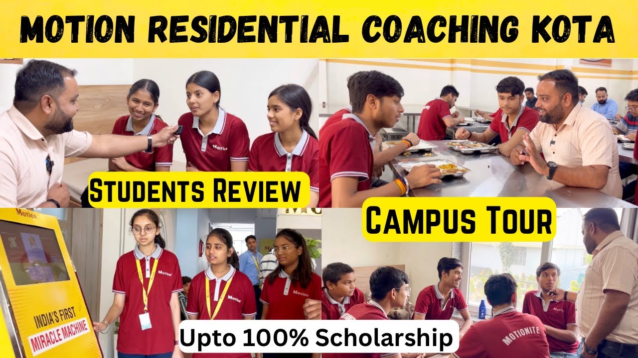 Motion Residential coaching for 6th-12th Students | Motion Dhruv Campus Tour | 💯% Scholarship