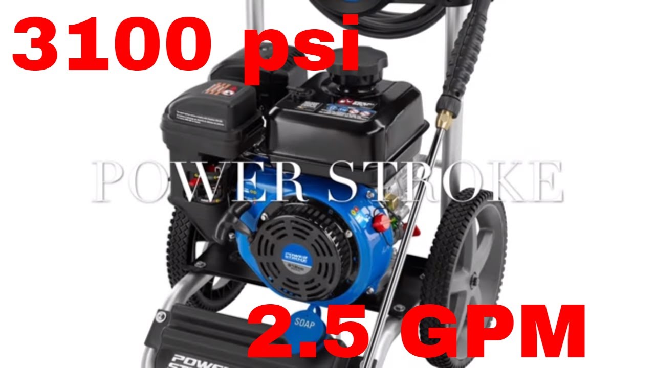 The Power Stroke 3100 PSI Gas Pressure Washer!!   212cc OHV engine!  2.5 GPM!