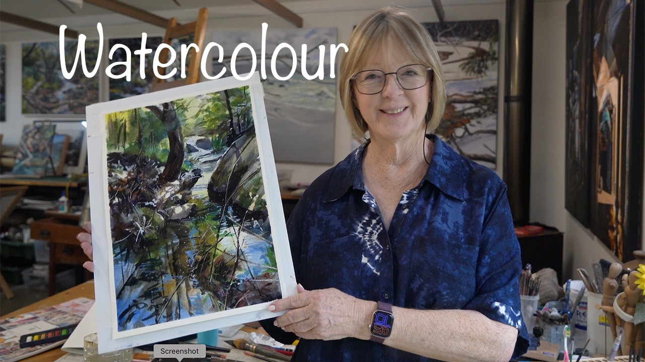 Aussie Bushland Watercolour Painting
