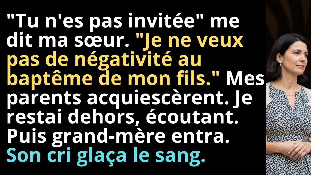 Ma Sœur M'A Exclue Du Baptême De Son Fils—Grand-Mère A Révélé Un Secret Qui A Glacé Toute...