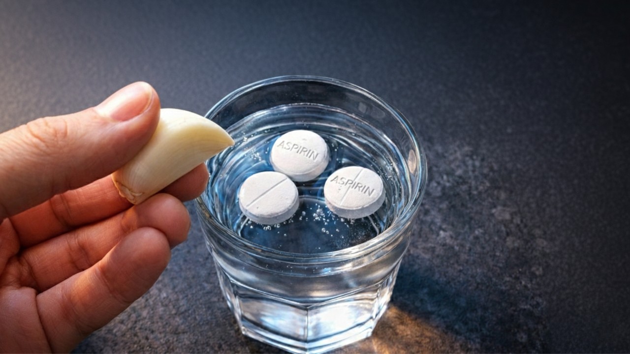 Смешайте аспирин и чеснок! Я подождал 24 часа и потерял дар речи.