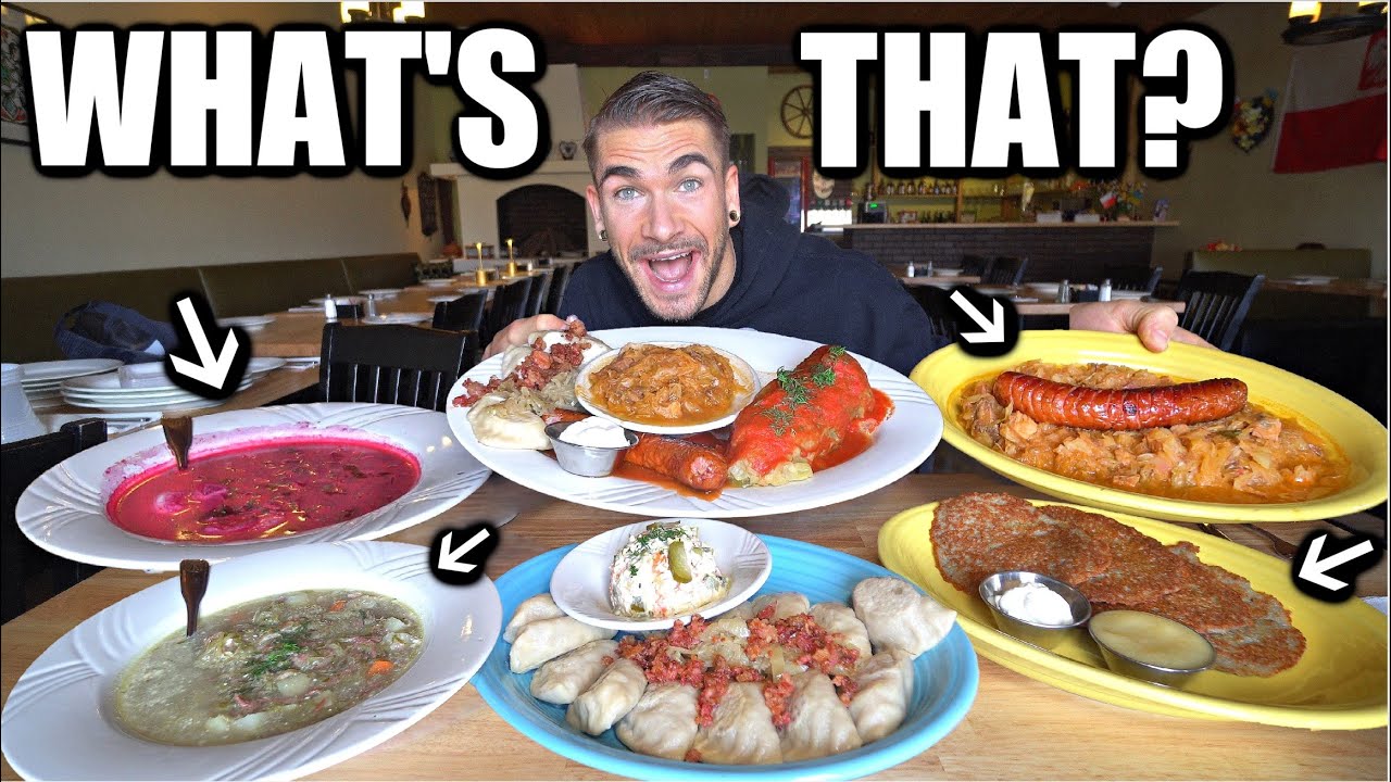 Smoked Sausage And Pickle Soup? EXTREME Polish Food Menu Challenge! Hidden Gem Restaurant