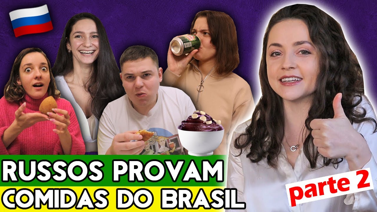 RUSSOS EXPERIMENTAM AÇAÍ, COXINHA E GUARANÁ DO BRASIL PELA PRIMEIRA VEZ!!