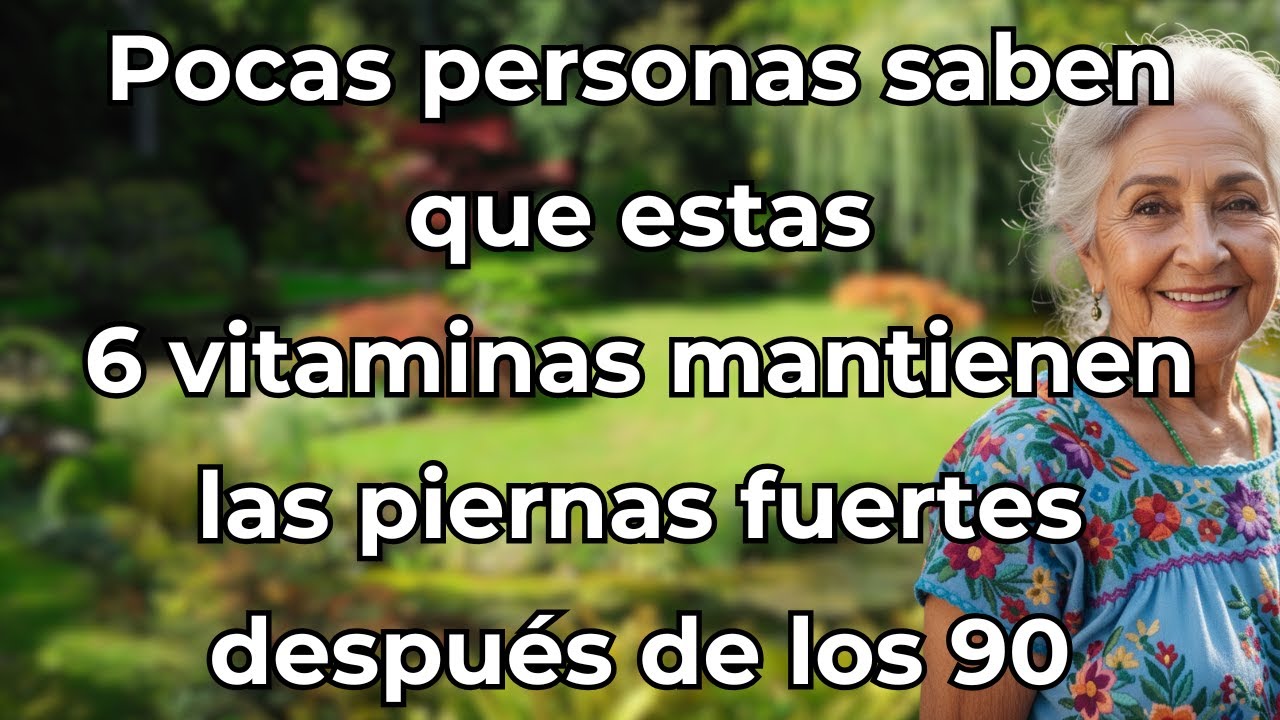 Pocas personas saben que estas 6 vitaminas mantienen las piernas fuertes después de los 90