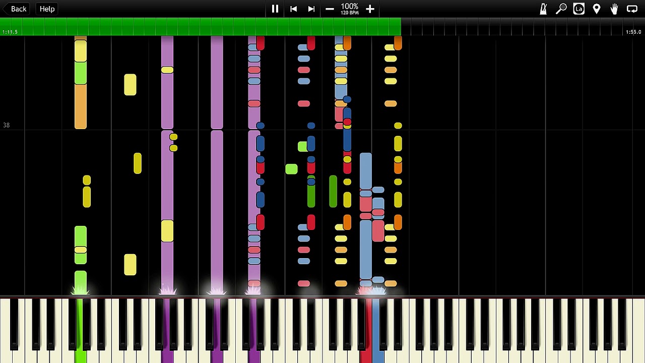 Sonic Mania - Oil Ocean Zone - Act 2 Synthesia Piano MIDI //A-S-H