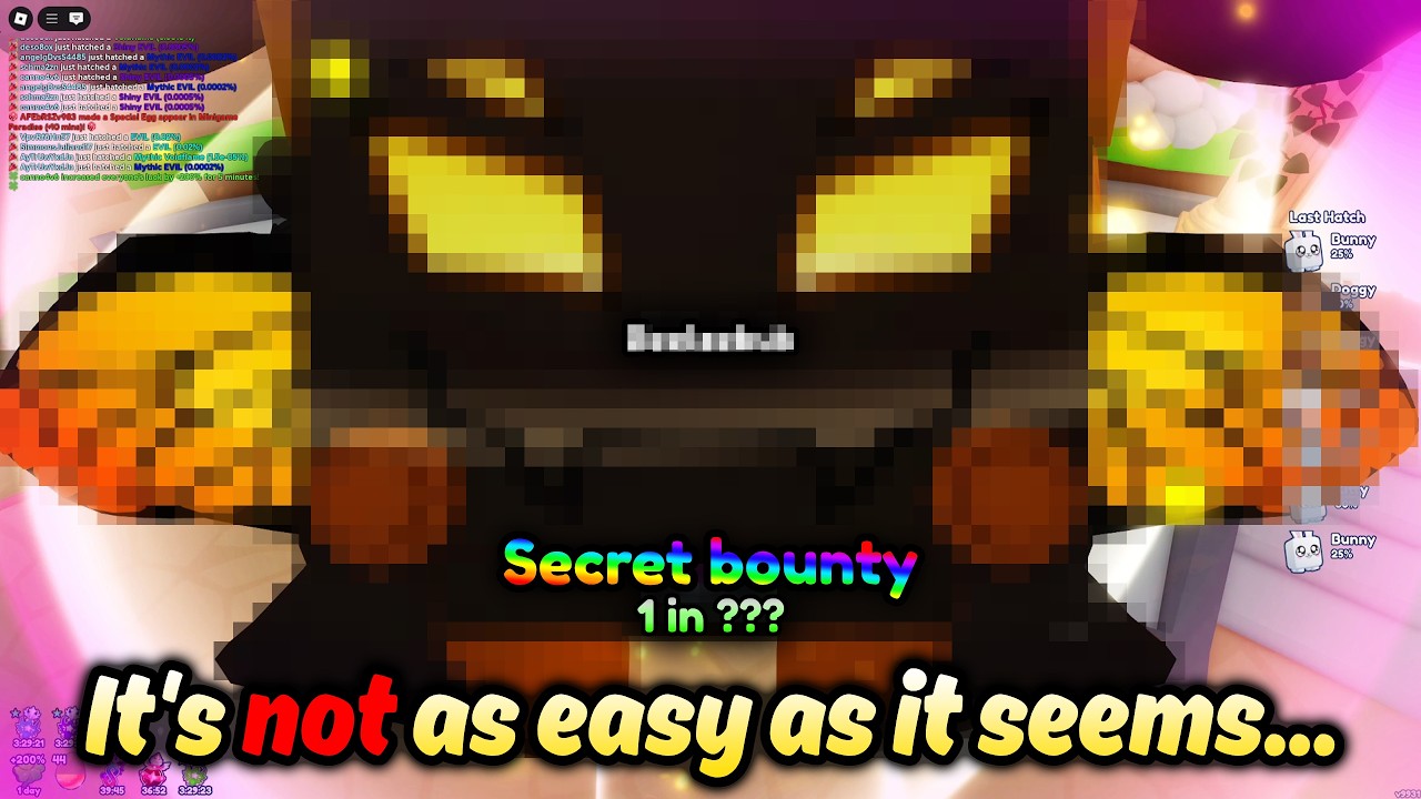I FINALLY Hatched a SECRET BOUNTY Pet in Bubble Gum Simulator Infinity!