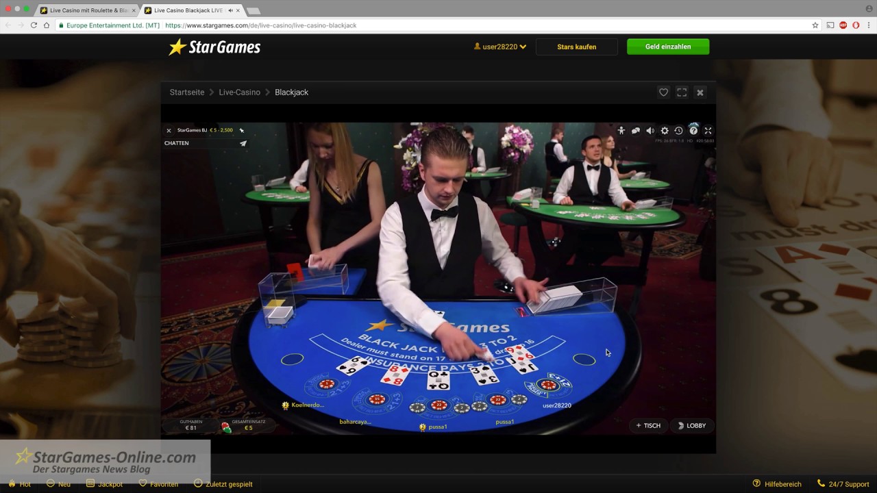 So spielt sich das Live Casino von Stargames