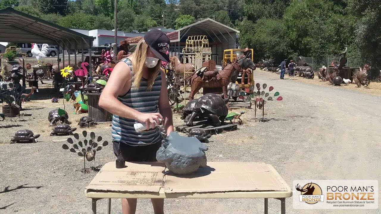 How to Paint or Repaint Your Metal Garden or Yard Statue