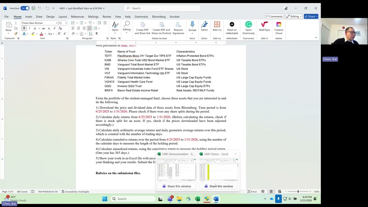 FINC 4333 HW1 Demo B