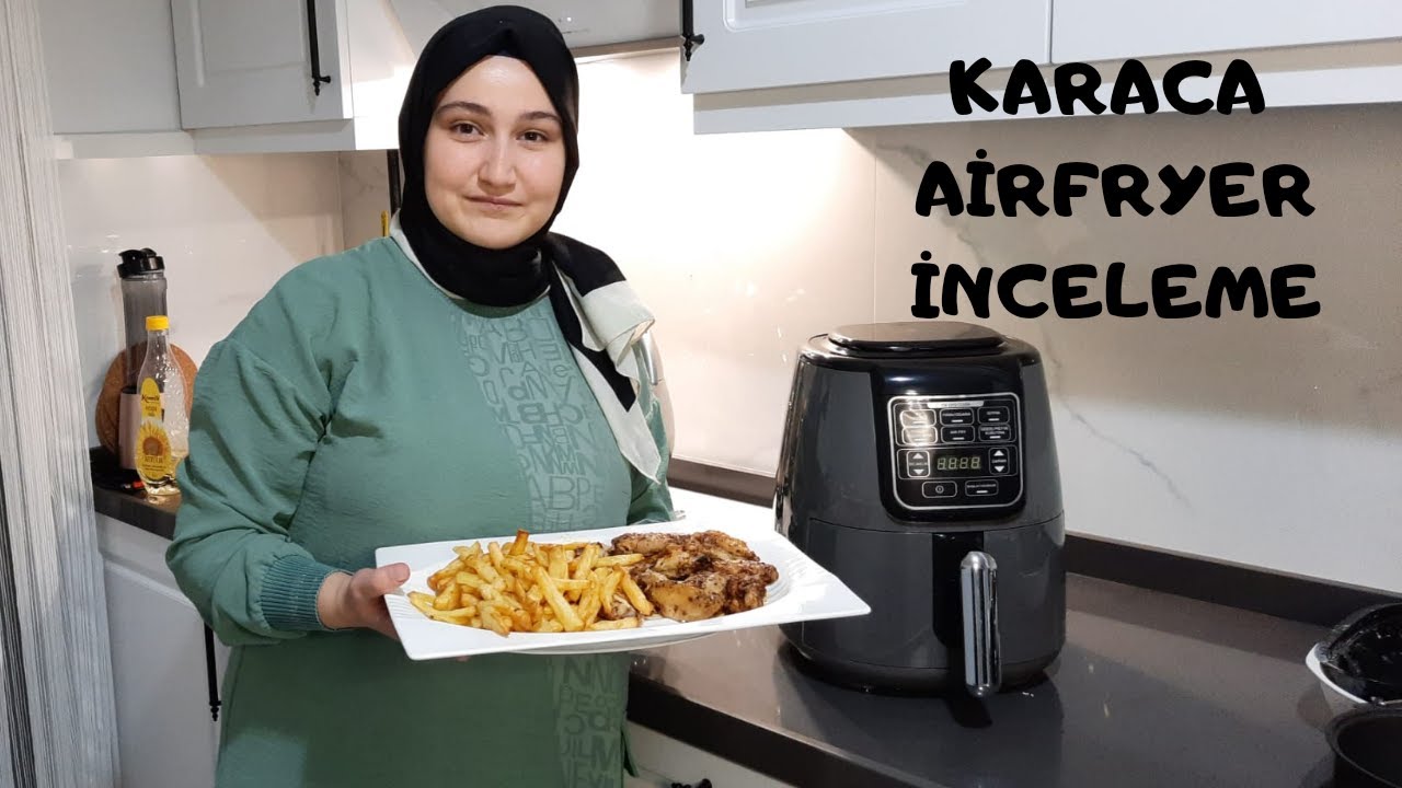 Karaca Airfryer Kutu Açılımı.Airfryer Almak Mantıklımı?Detaylı İnceledik Tavuk Ve Patates Denedik😋