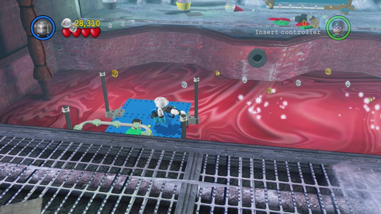 LEGO Batman: The Videogame - On the Rocks (All Minikits, Red Brick, Hostage)