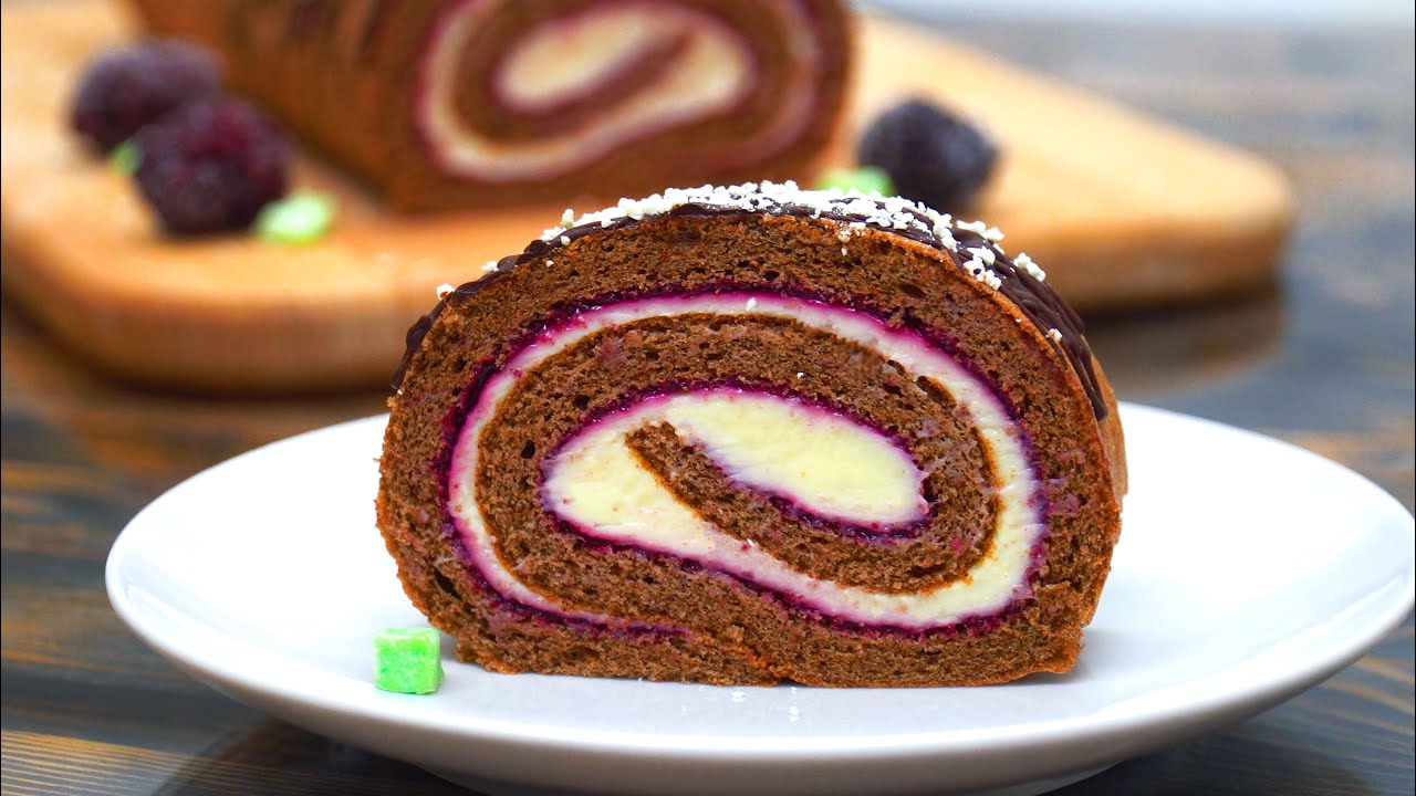 ПРОЩЕ НЕ БЫВАЕТ! ЭТОТ РУЛЕТ ПОКОРИТ ВСЕХ! ВЫПЕЧКА К ЧАЮ | Кулинарим с Таней