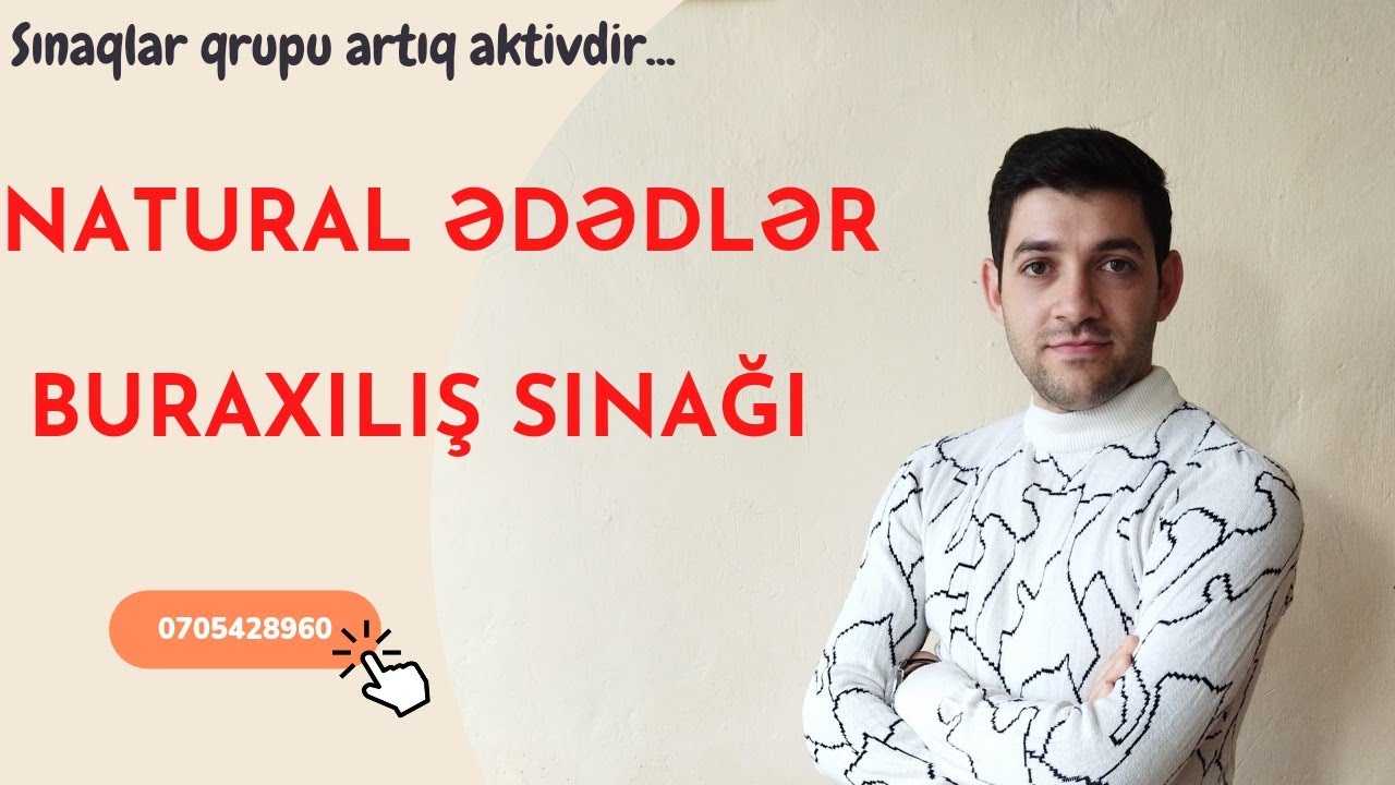 Natural ədədlər Buraxılış tipli sınağın video izahı #riyaziyyat #abituriyent