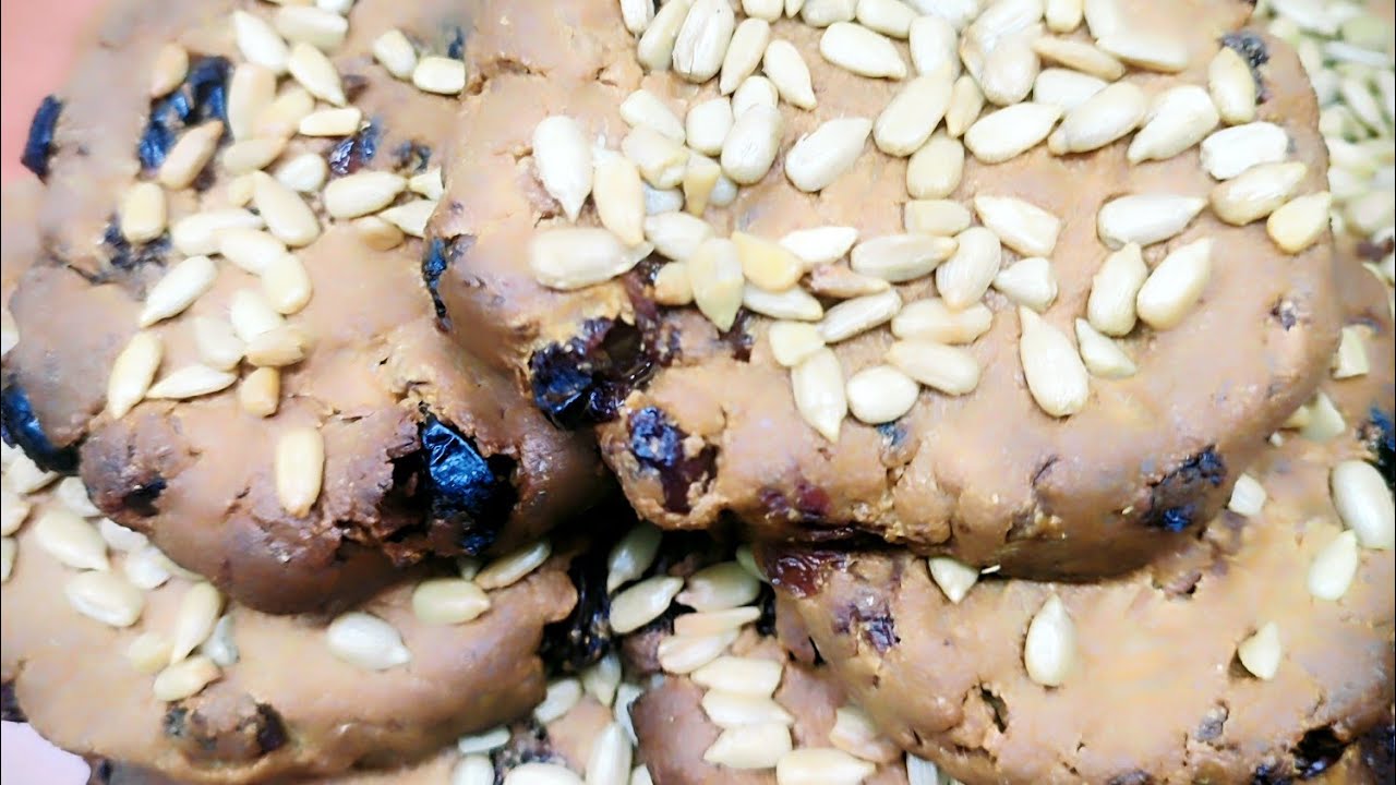 Творожное печенье с семечками, на ржаной муке, без сахара ! Полезно и очень вкусно !