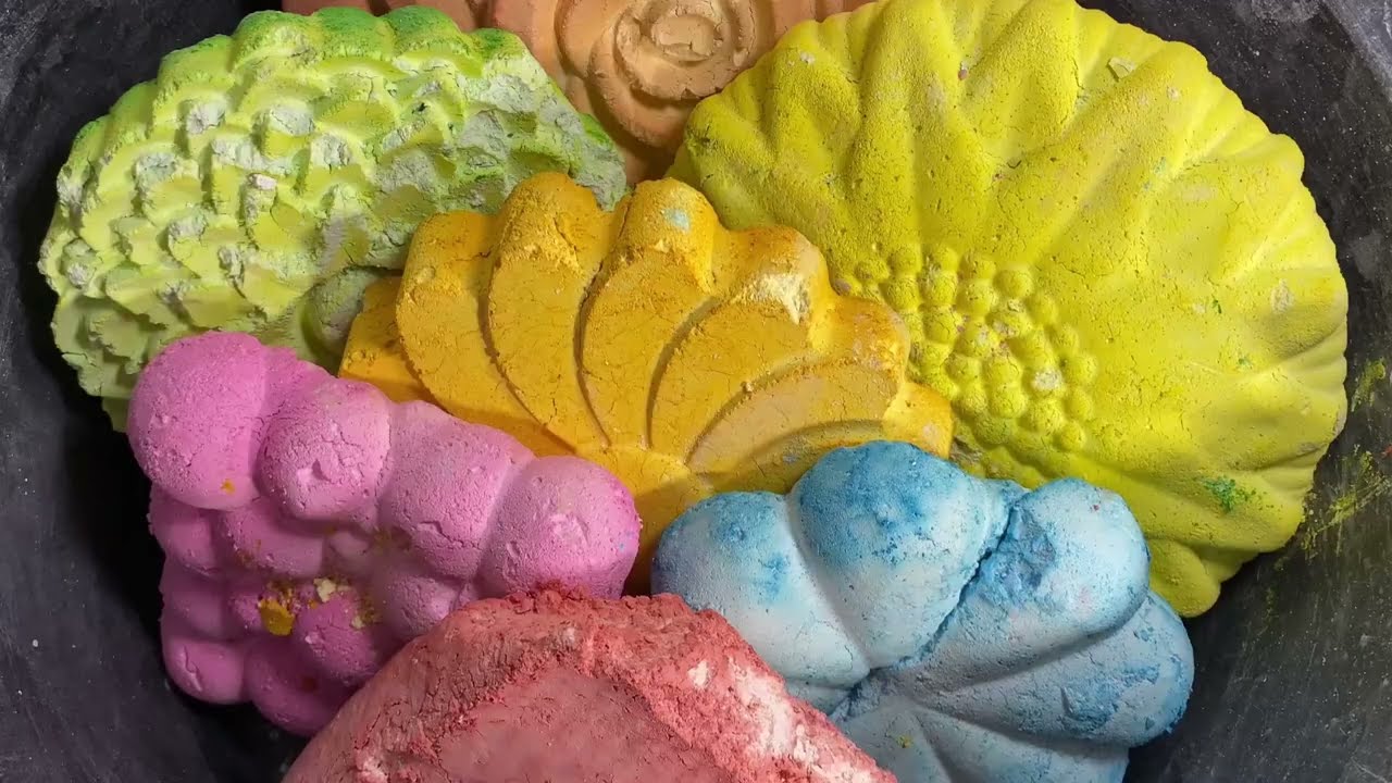 VIDEO REQUEST FROM @FAIZKOMAL8748 ~ BIG REFORMED RAINBOW COLORFUL ~ #ASMR #ODDLYSATISFYING #GYMCHALK