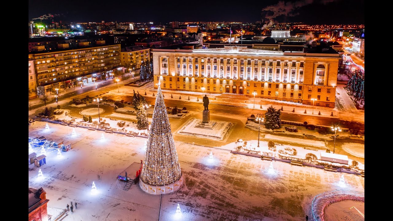 Пенза Зимние съемки с высоты. Penza aerial drone.