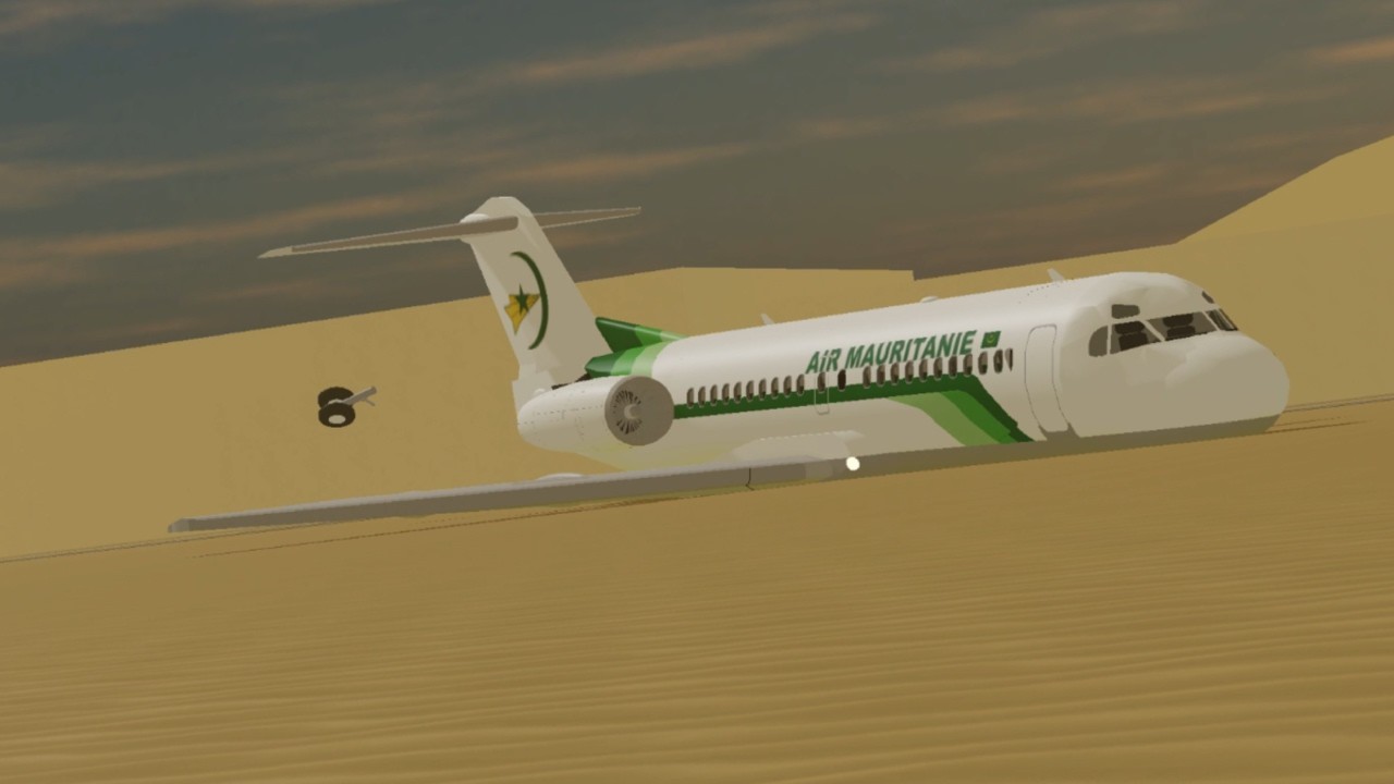 Air Mauritanie Flight 625 - Roblox Crash Animation
