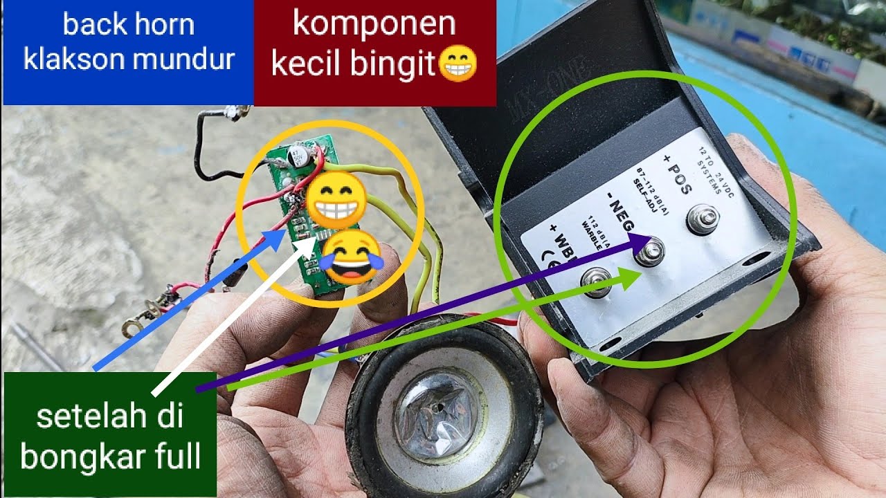 klakson mundur,back horn di bongkar full sinar otomotif