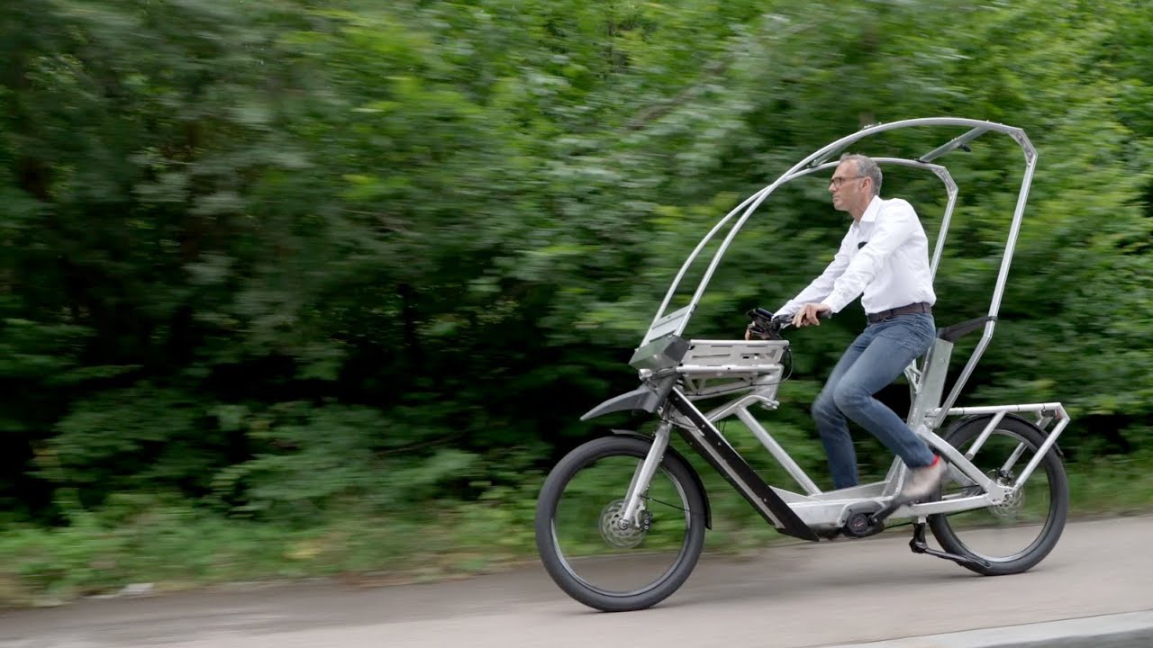 All Weather Bike: Convertible e-Bike protects you from rain and cold