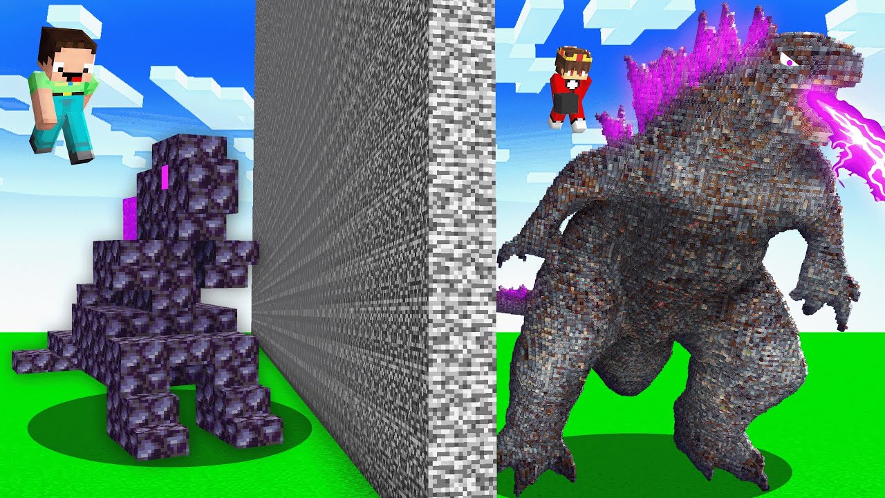 Ich Cheate Mit GODZILLA in Minecraft Bau Challenge!