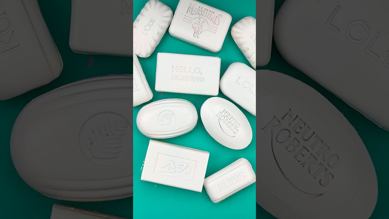 ASMR soap boxes with starch @AllaAsmr #asmrsoap