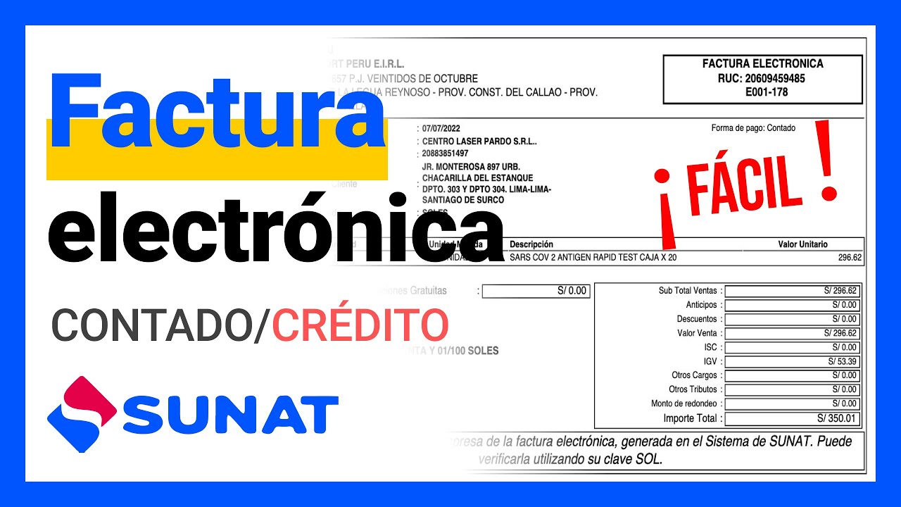 Cómo Emitir una FACTURA ELECTRÓNICA Sunat 2023 - Paso a paso