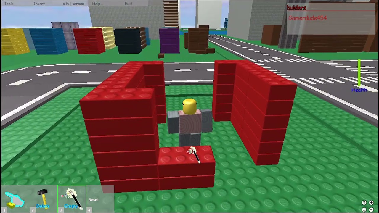 How To Build a HOUSE in ROBLOX.com Then Destorying it