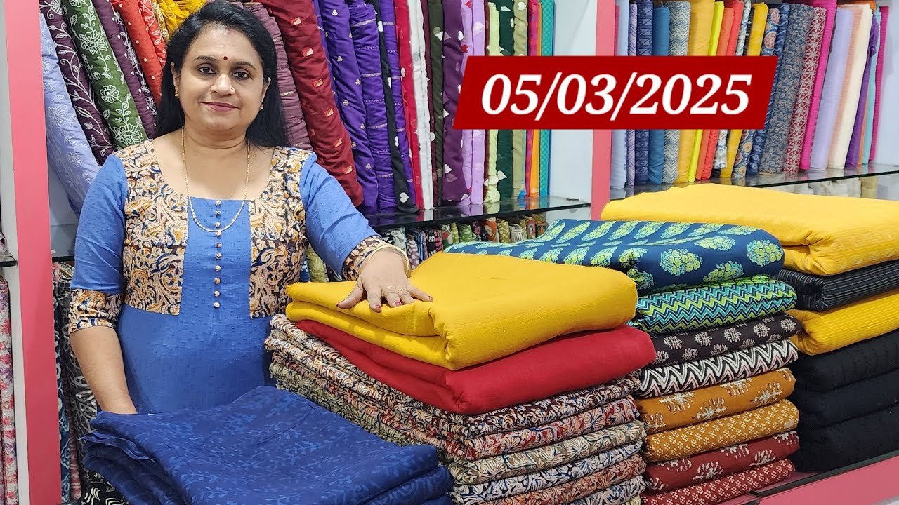 Handblock printed Pure Georgette 🌹Kalamkari dupatta & bottom 🌹3piece set as running material 🌹