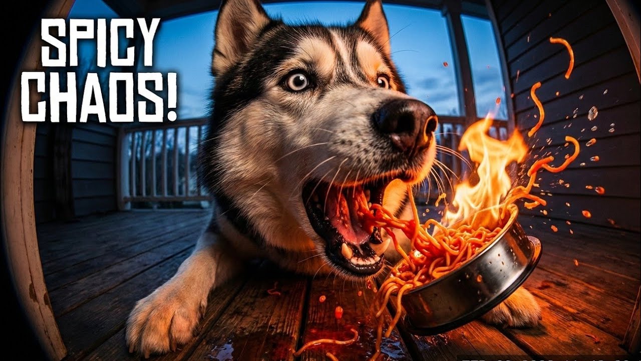 We Put Ultra Spicy Noodles on the Porch… What Happened Was Crazy 😳🔥