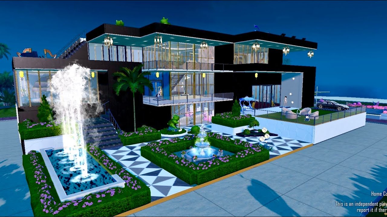 BGMI NEW LUXURY HOME DESIGN FOR LEVEL 30 🏘️ with beautiful garden 😍