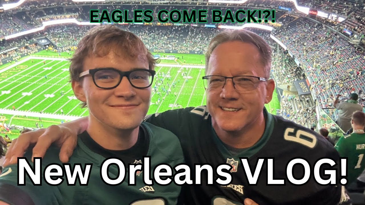 SAQUON BARKLEY GOES OFF! Saints vs Eagles game… (New Orleans VLOG!)