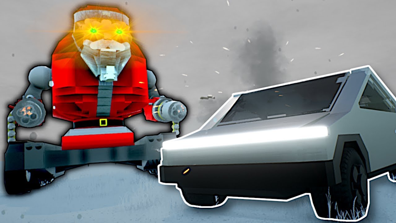 MECH SANTA IS AFTER US! - Brick Rigs Multiplayer Gameplay