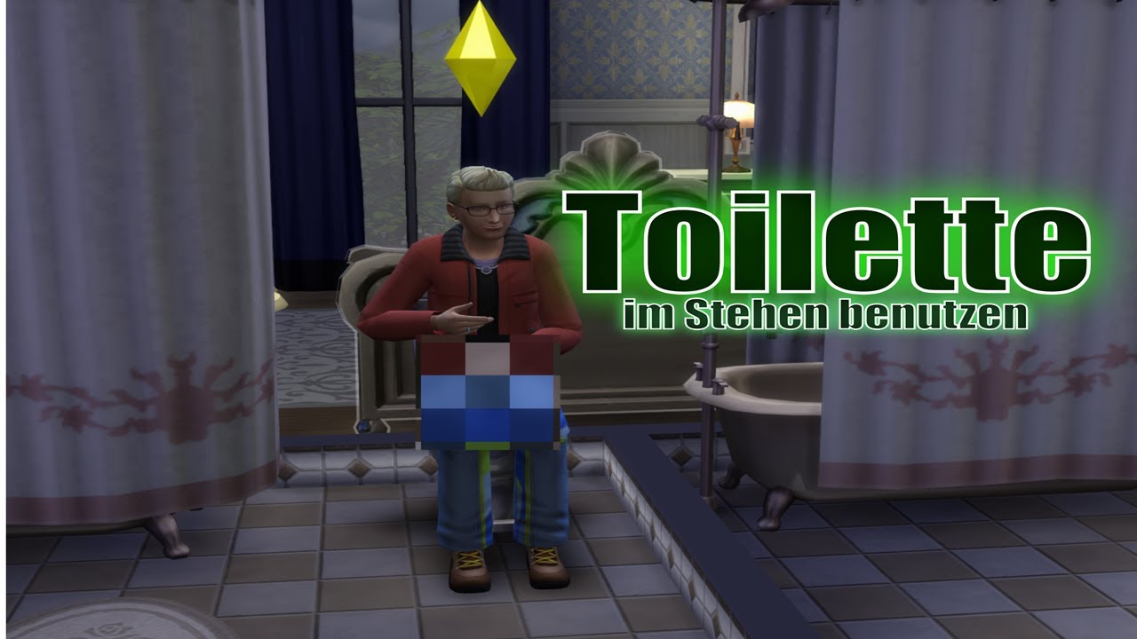 Sims 4  - Toilette im stehen benutzen