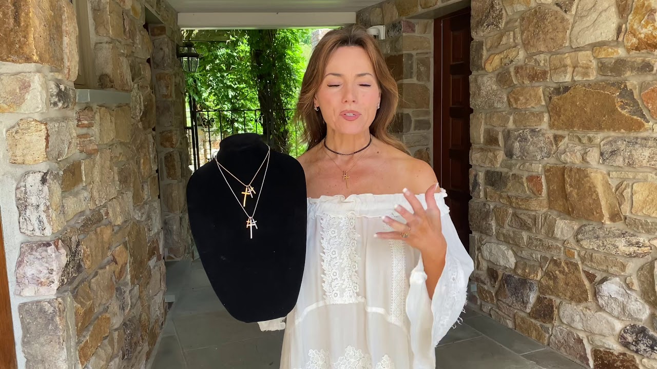 Italian Triple Cross Necklace