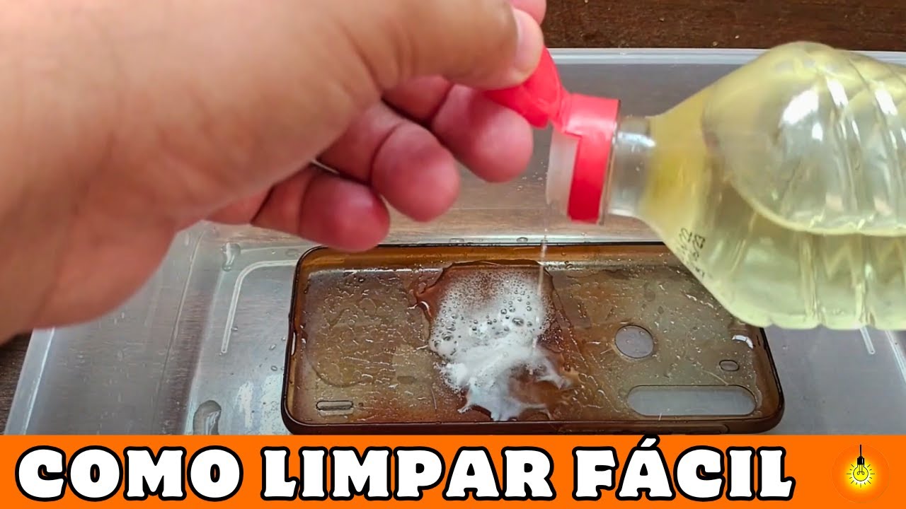 Como LIMPAR Capinha De CELULAR Transparente [Método Caseiro]