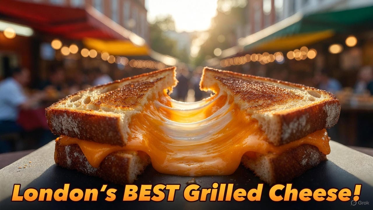 London's ULTIMATE Grilled Cheese Sandwich Will Melt Your Heart – Spitalfields Street Food Heaven!