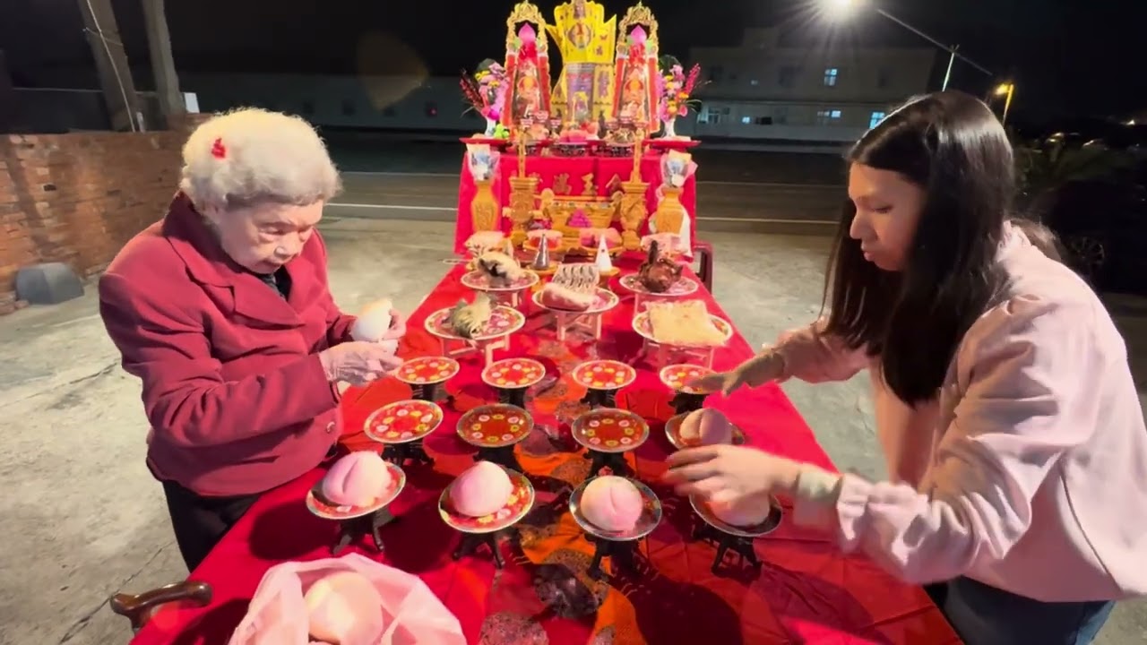 民國115年阿嬤九十大壽、拜天公留念