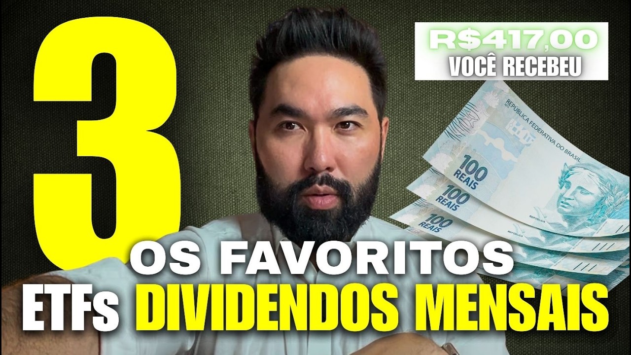 TOP 3 ETFs que PAGAM DIVIDENDOS MENSAIS