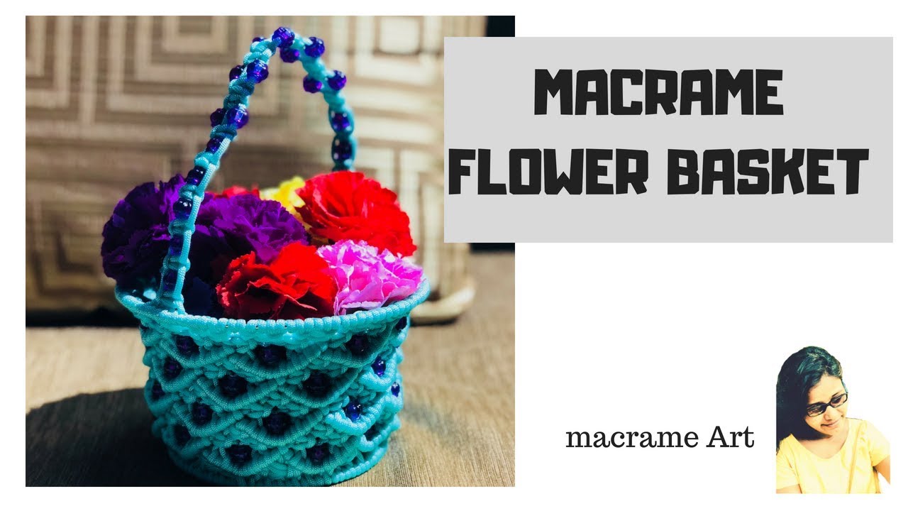 Macrame Art | Macrame Flower basket New design | Tokri hanger