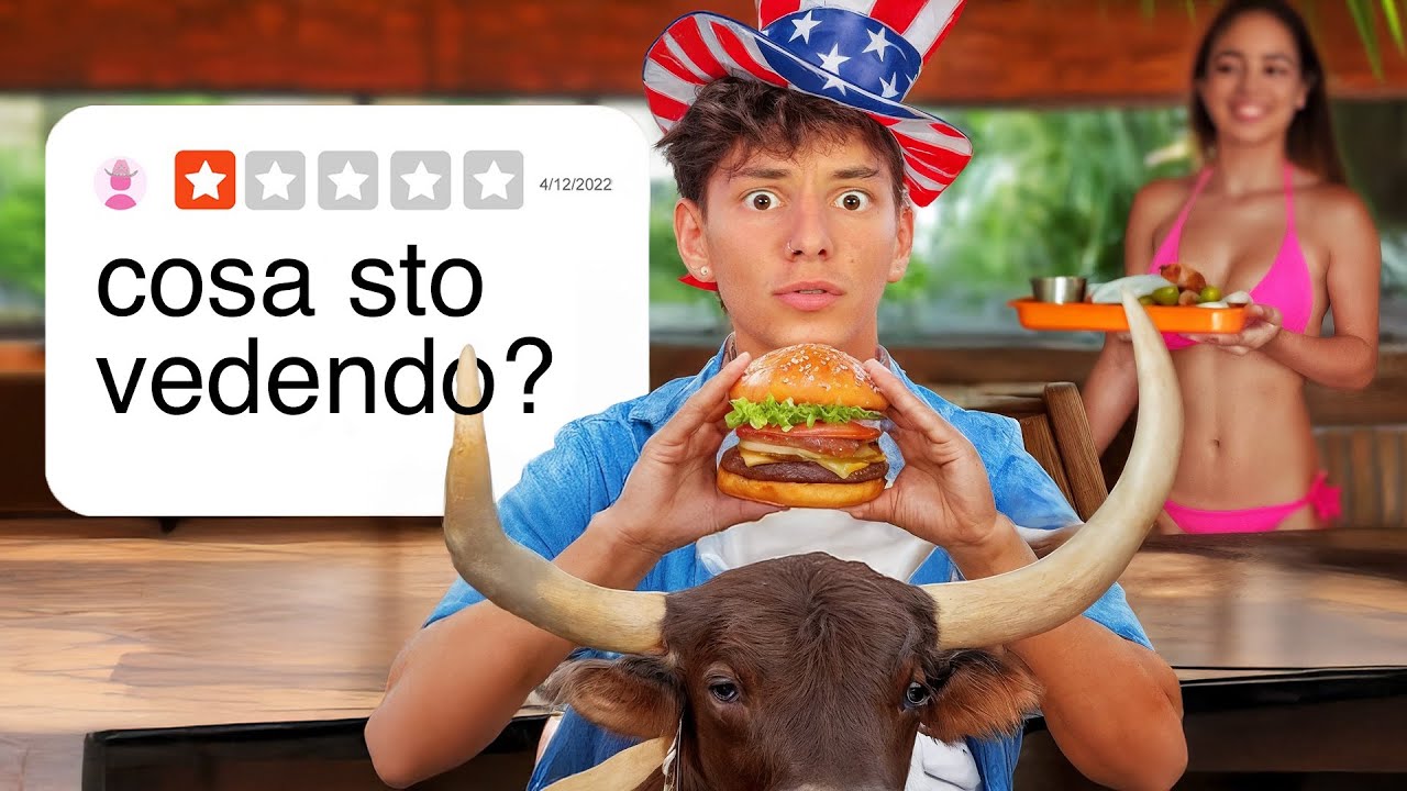 Mangio nel RISTORANTE pi&ugrave; STRANO d'AMERICA.. (fuori di testa!!)