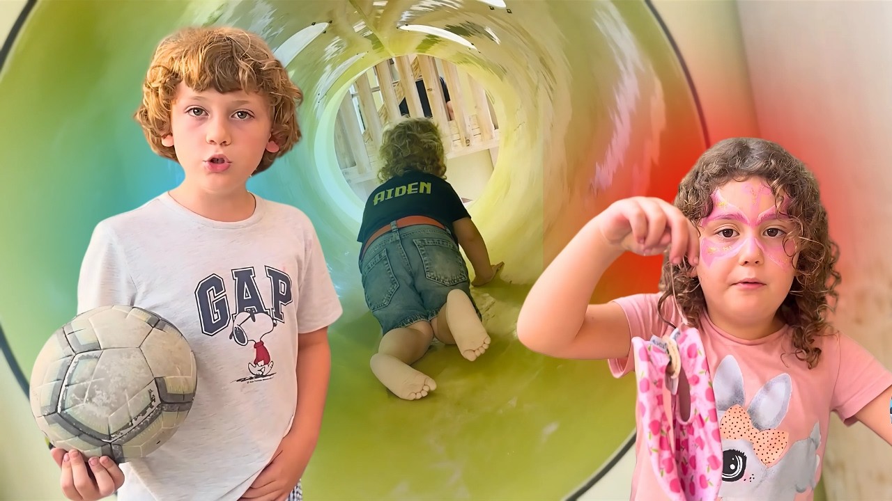 Haydar and Freya Hotel Waterpark Adventure with Baby Bro