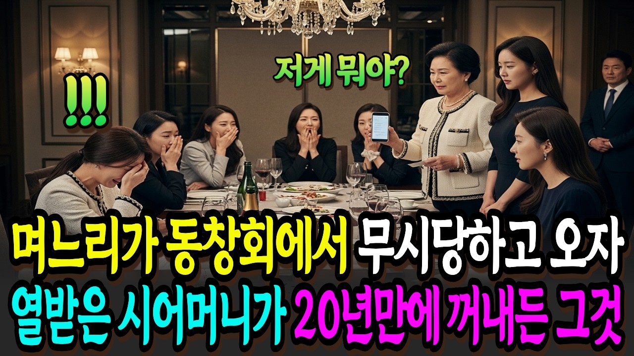 동창회에서 나를 무시하던 친구가 3개월 후 내 앞에서 무릎을 꿇게 되는데