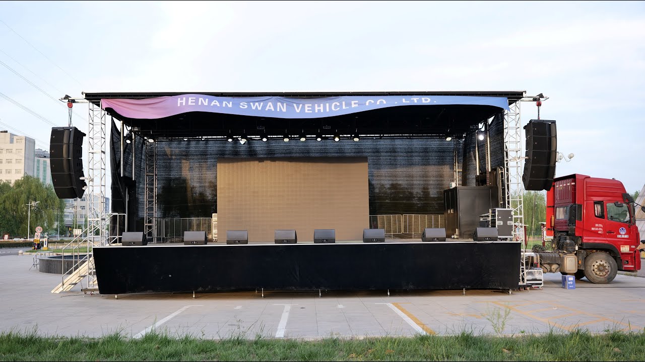 13m Full-Automatic Mobile Stage Trailer by SWAN VEHICLE