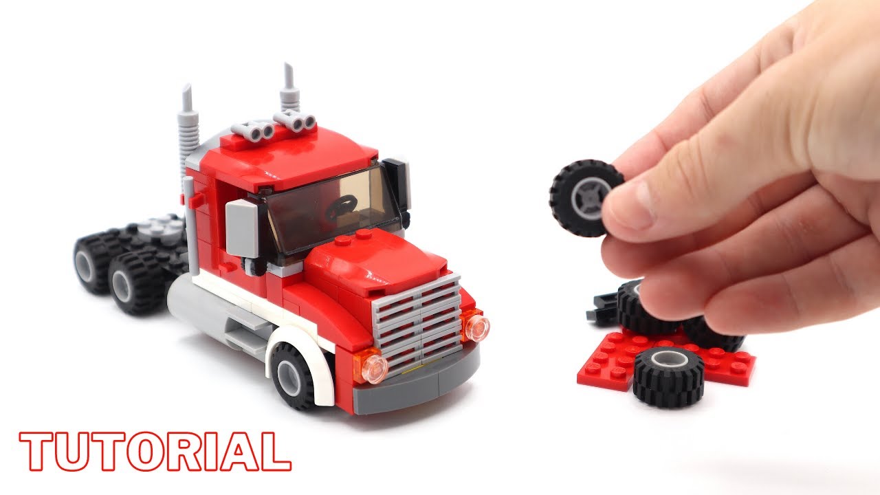 LEGO Semi Truck (How to Build Tutorial)