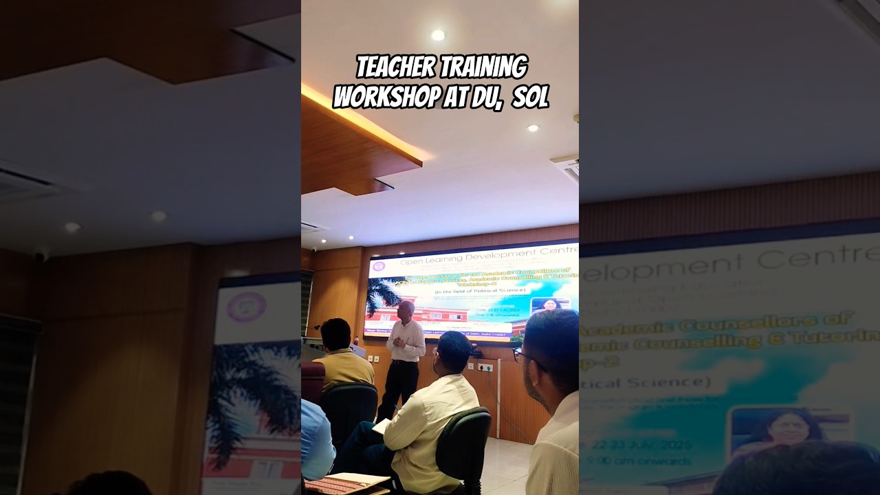 Prof. Himanshu Roy on National Archives || Famous Pol Scientist || DU SoL Teacher Training Workshop