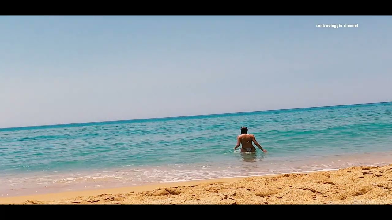 Red Beach Matala Creta Grecia 4K