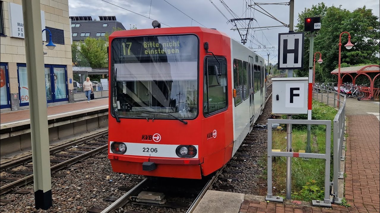 Mitfahrt in der 17 von Severinstraße bis Rodenkirchen Bf im B80D 2301