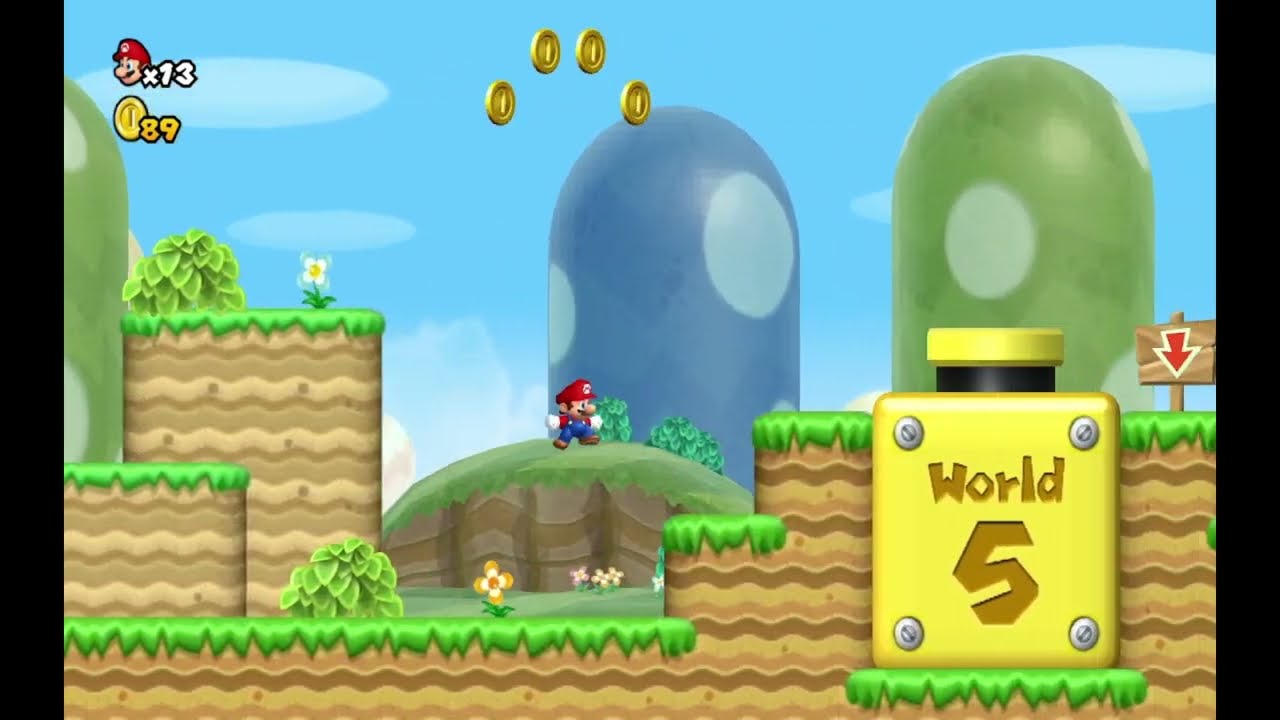 How to get to the world 1-3 secret exit to world 5