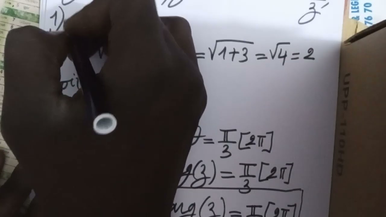 Exercice de révision math TS nombres complexes